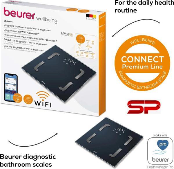 Beurer BF 880 WIFI ve Bluetooth Özellikli Vücut Analiz / Diyagnoz Tartısı - Image 1
