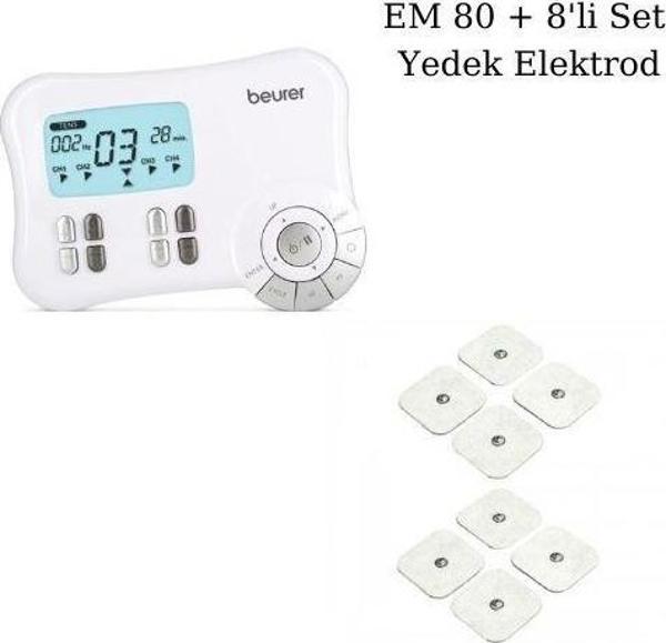 Beurer EM 80 Kaslar için Terapi Masaj EMS Cihazı ve 8'li Set Yedek Elektrodlar - Image 1