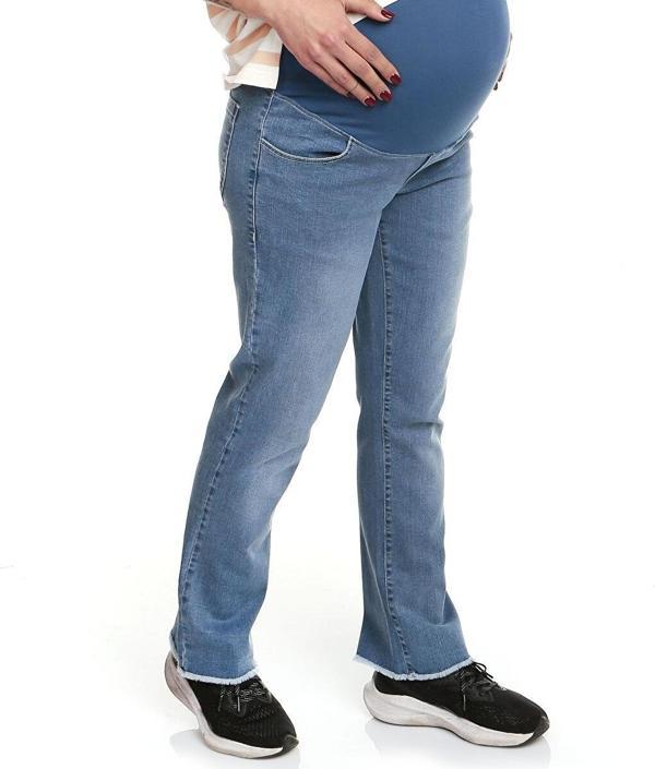 Overdo Hamile Denim Pantolon Geniş Paça - Image 1