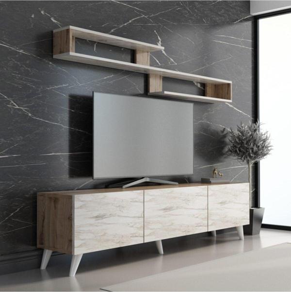 Mobilya Gezegeni X3032 Çırağan- Efes Beyaz Mermer 180 Cm - Image 1