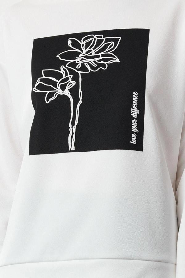 Tarz Kadın Modern Moda Normal Bel Boru Paça Bisiklet Yaka Bluz Etek Piliseli Örme Alt Üst Takım - Image 1