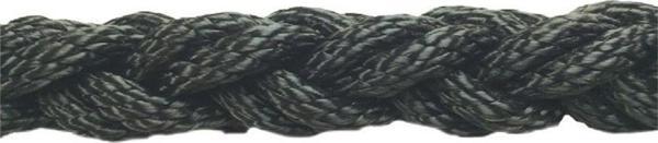 Dolphin Rope Polyester Halat 8 Kollu 18 Mm Siyah - Image 1