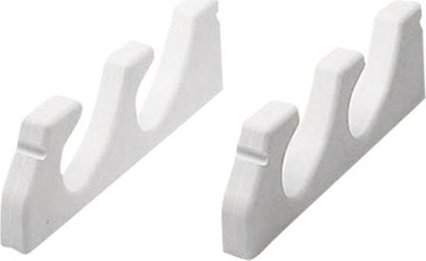 Nuova Rade Storage Rack (Pair) for 3 Fishing Rods, White - Image 1