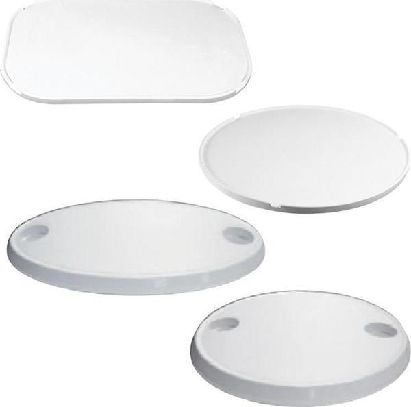 Nuova Rade Table Top Round w/2 Glassholders, Ø610mm, ASA White - Image 1