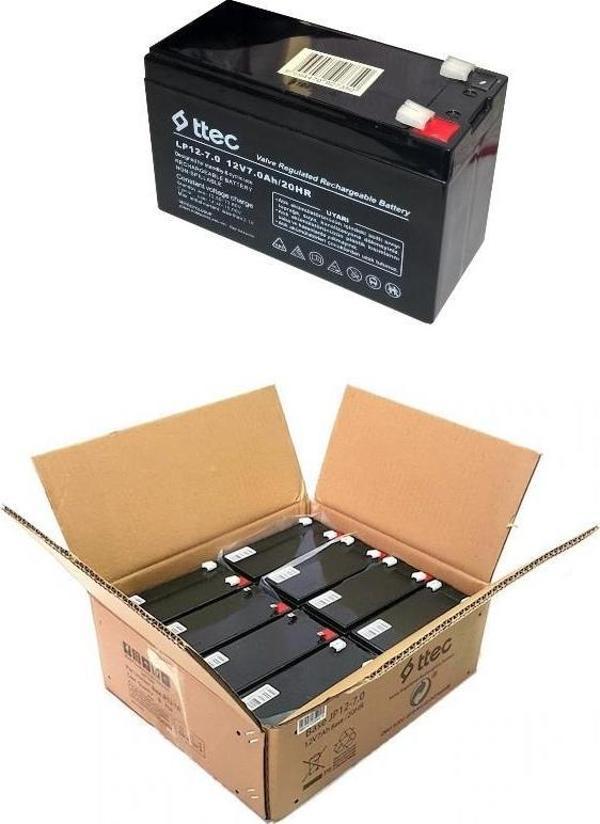 Ttec 12V 7Ah Bakımsız Kuru Akü (03/2023 Üretim) 8 ADET - Image 1
