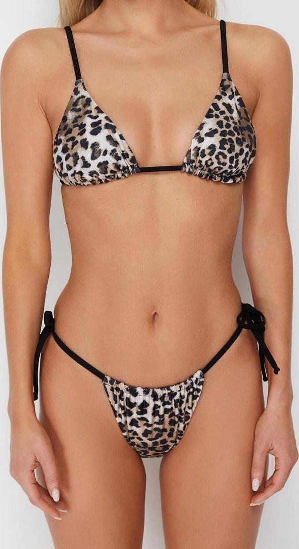 Moda Üçgen Normal Bel Hipster Üçgen Çift Taraf Kullanımlı Regular Bikini Takımı - Image 1