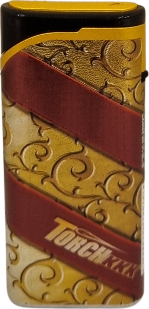 PremiumQuality Gold - Kırmızı Tek Torch Pürmüz Plastik Puro Çakmağı - Image 1