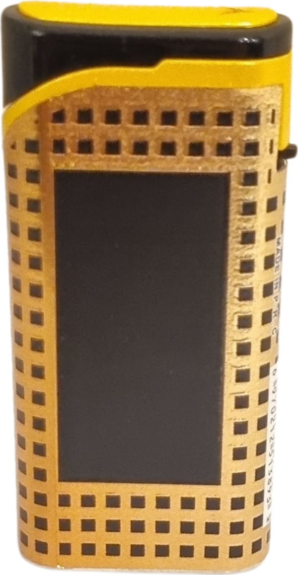 PremiumQuality Gold - Siyah Tek Torch Pürmüz Plastik Puro Çakmağı - Image 1