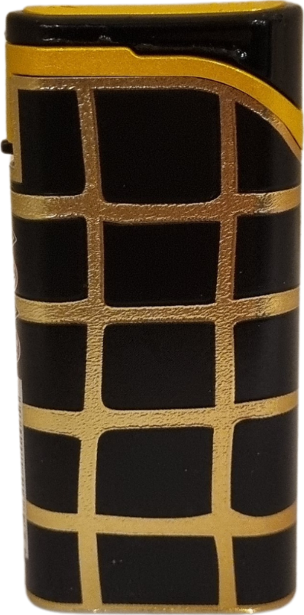 PremiumQuality Gold - Siyah Tek Torch Pürmüz Plastik Puro Çakmağı - Image 1