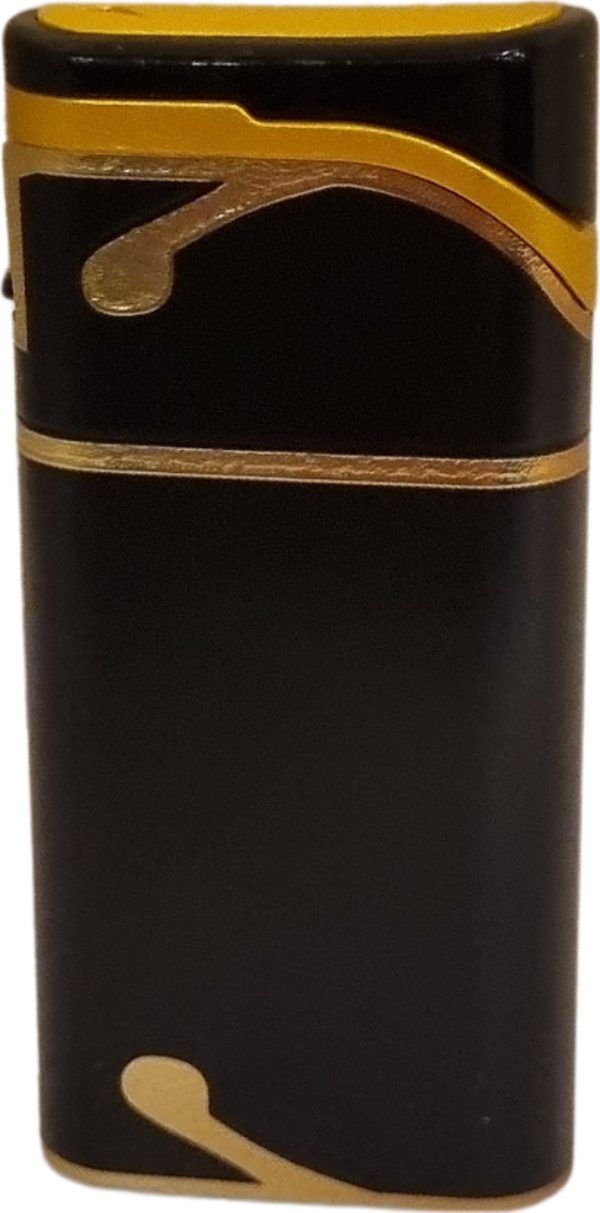 PremiumQuality Gold - Siyah Tek Torch Pürmüz Plastik Puro Çakmağı - Image 1
