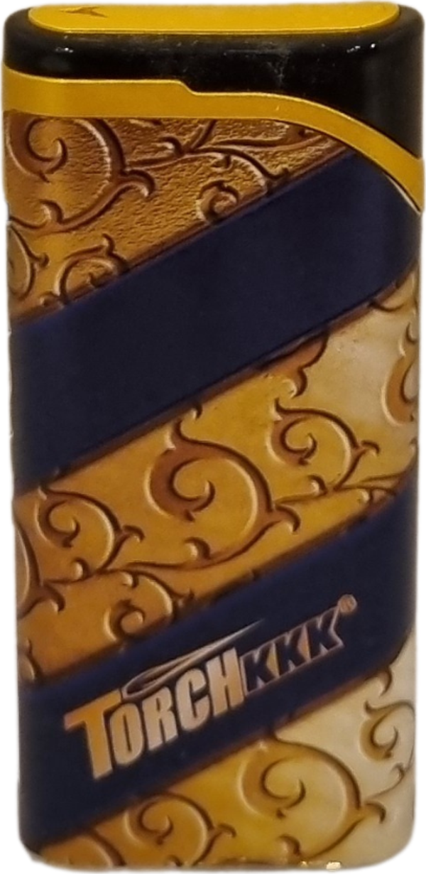PremiumQuality Gold - Siyah Tek Torch Pürmüz Plastik Puro Çakmağı - Image 1
