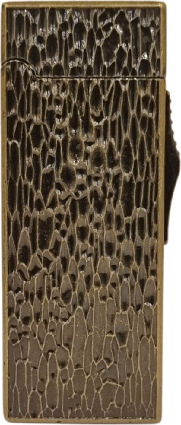 Black Martin Tek Torch Pürmüz Bronz Desenli Metal Puro Çakmağı - Image 1