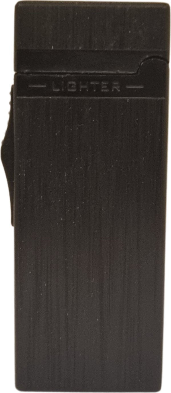 Black Martin Tek Torch Pürmüz Fırçalı Siyah Metal Puro Çakmağı - Image 1