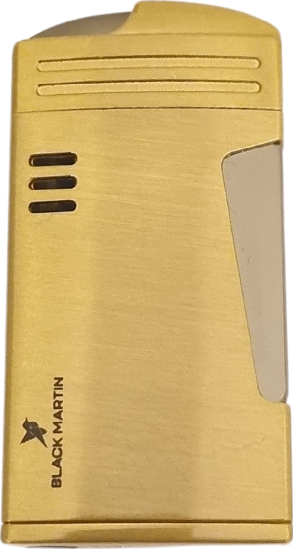 Black Martin Tek Torch Pürmüz Gold Metal Puro Çakmağı - Image 1