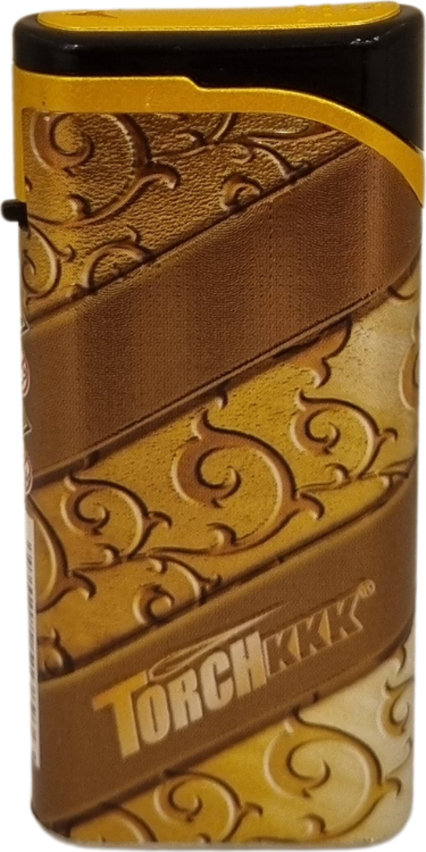PremiumQuality Gold Tek Torch Pürmüz Plastik Puro Çakmağı - Image 1