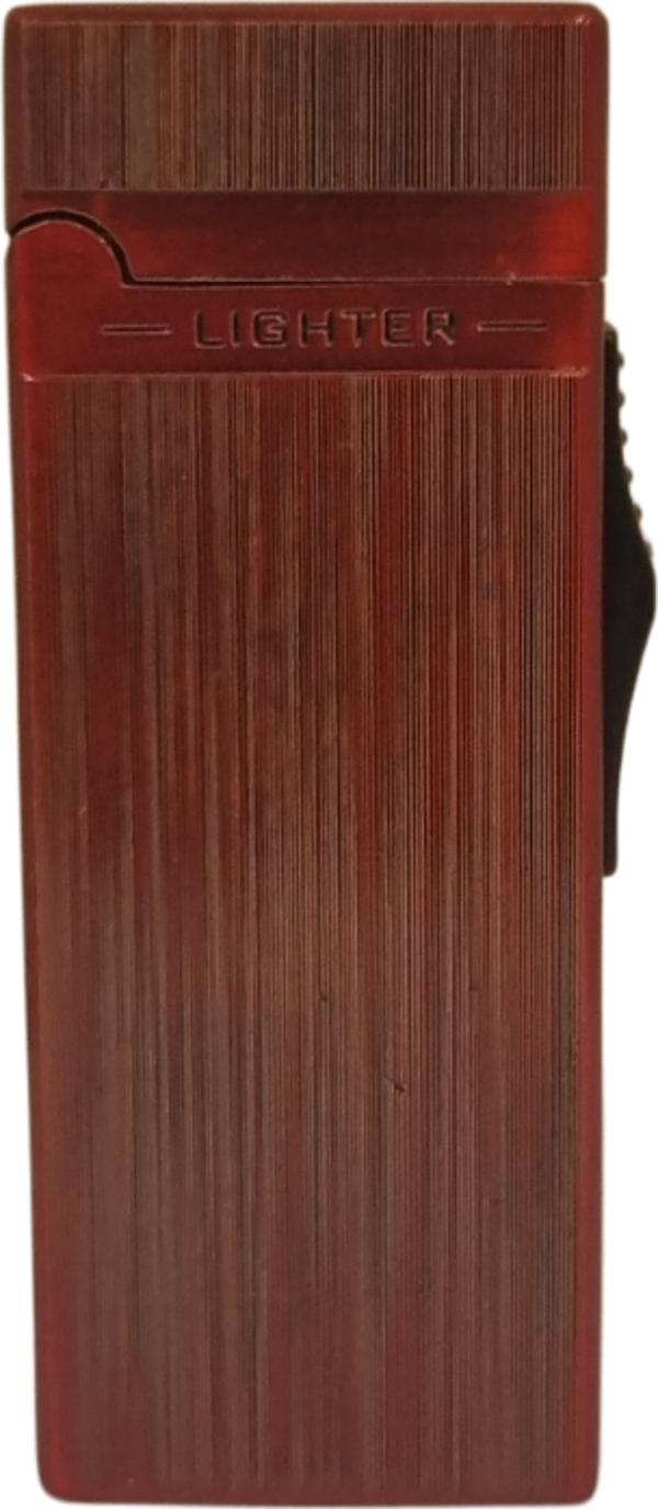 Black Martin Tek Torch Pürmüz Kırmızı Desenli Metal Puro Çakmağı - Image 1