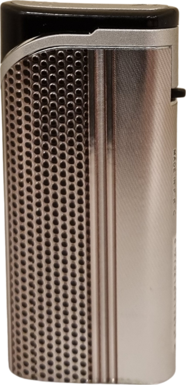 PremiumQuality Gümüş Tek Torch Pürmüz Plastik Puro Çakmağı - Image 1