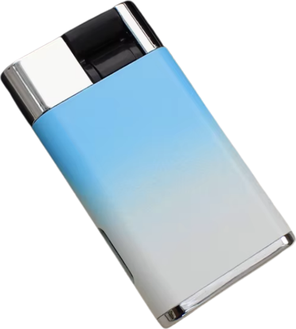Black Martin Tek Torch Pürmüz Mavi-Pembe Metal Puro Çakmağı - Image 1