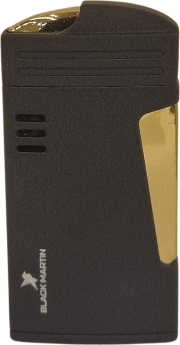 Black Martin Tek Torch Pürmüz Siyah Metal Puro Çakmağı - Image 1