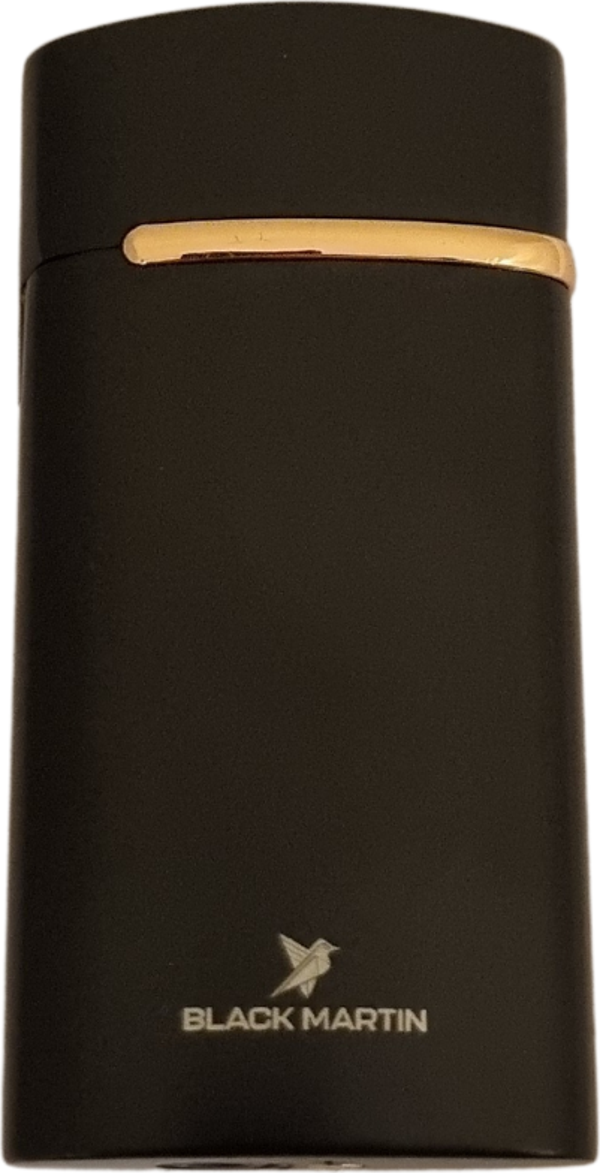 Black Martin Tek Torch Pürmüz Siyah Metal Puro Çakmağı - Image 1