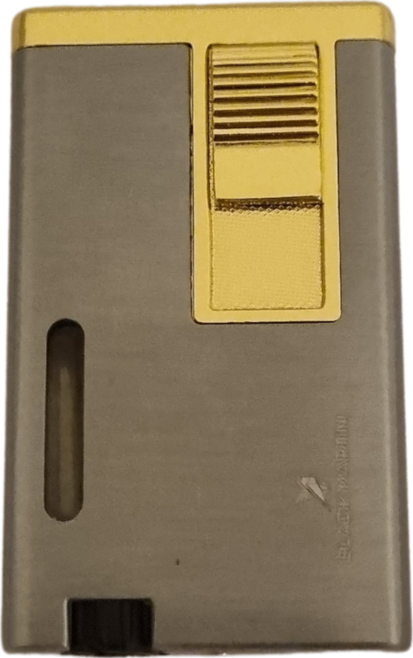 Black Martin Tek Torch Pürmüz Turkuaz-Gold Metal Puro Çakmağı - Image 1