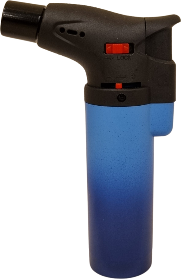 PremiumQuality Mavi Tek Torch Pürmüz Masa Tipi Plastik Puro Çakmağı - Image 1