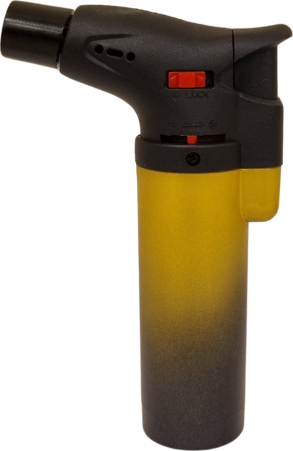 PremiumQuality Sarı Tek Torch Pürmüz Masa Tipi Plastik Puro Çakmağı - Image 1