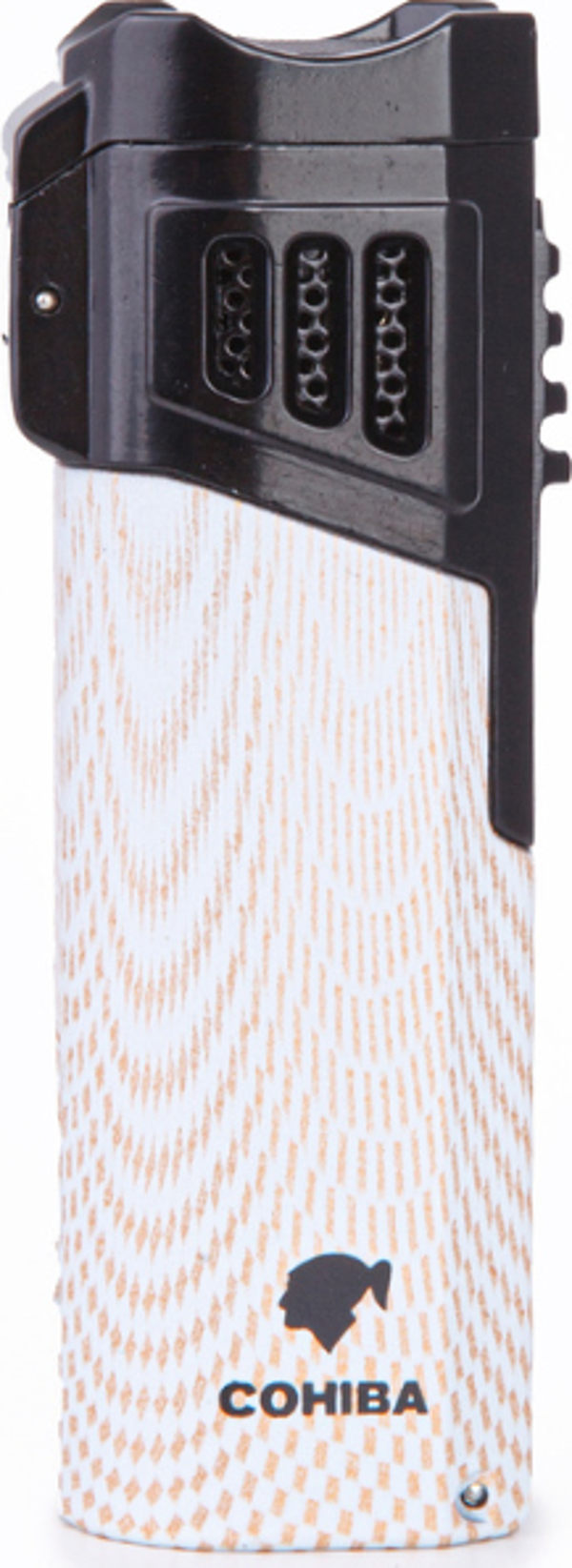 Cohiba 4 Torch Pürmüz Beyaz Desenli Puro Çakmağı - Image 1