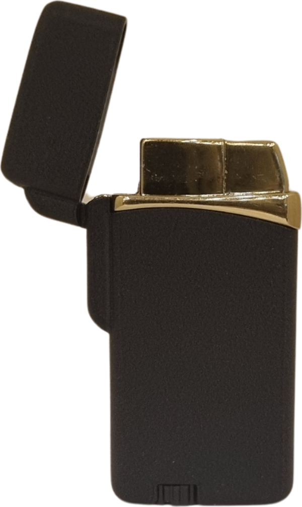 PremiumQuallity Siyah Metal Tek Torch Pürmüz Puro Çakmağı - Image 1