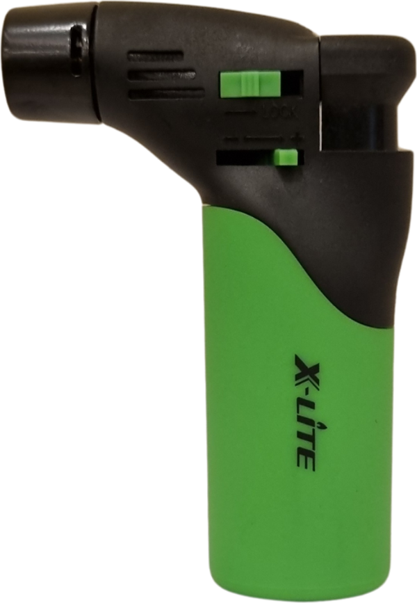 X-Lite Yeşil Masa Tipi Tek Torch Pürmüz Plastik Puro Çakmağı - Image 1