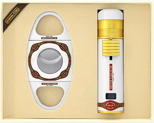 Cohiba Romeo Y Julieta Özel Üretim Çakmak Kesici İkili Puro Seti - Image 1