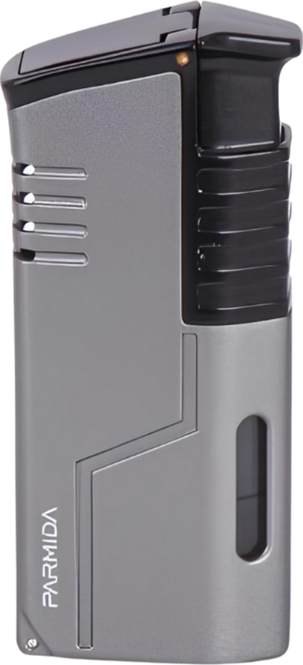 Parmida 3 Torch Pürmüz Gunmetal-Siyah Metal Puro Çakmağı - Image 1