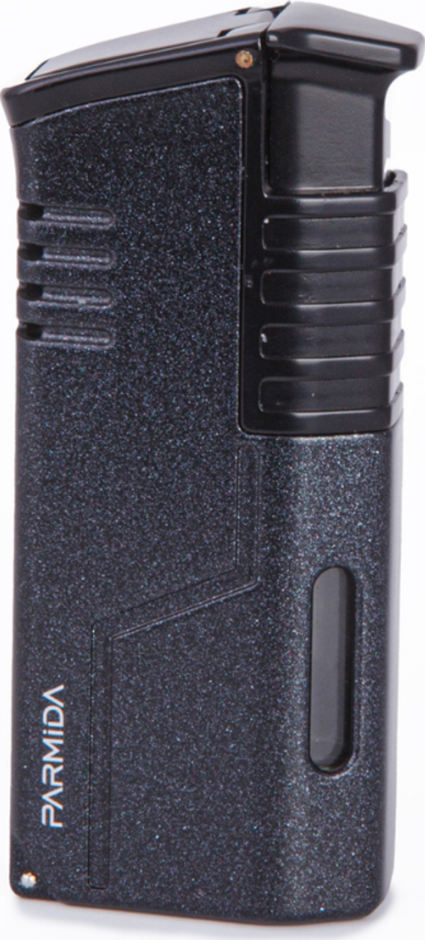 Parmida 3 Torch Pürmüz Siyah Metal Puro Çakmağı - Image 1