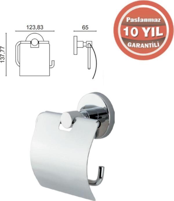 Çelik Banyo Fl10-007 Flora Geniş Kapaklı Kağıtlık - Image 1