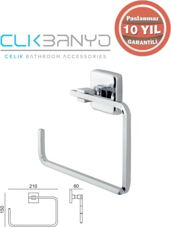 Çelik Banyo Ku10-008 Kumru Kare Havluluk - Image 1