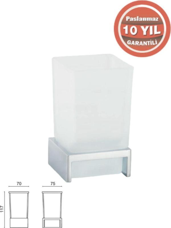 Çelik Banyo Ku10-030 Kumru Set Üstü Diş Fırçalık - Image 1