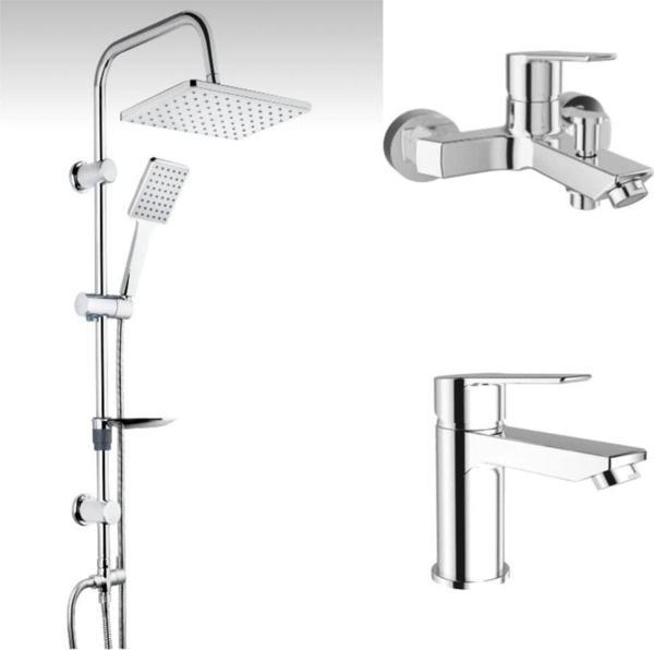 Kale Mare Banyo Bataryası Lavabo Bataryası-Tema 53242 Duş Seti - Image 1