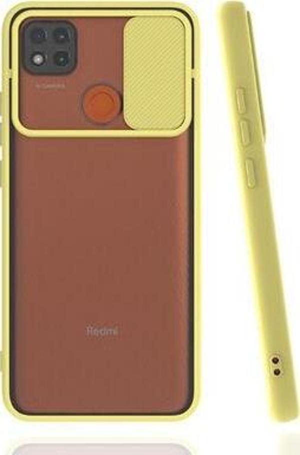 Teknolojik Reyon Xiaomi Redmi 9C Kılıf Kamera Korumalı Kaydırmalı Renkli Lensi Kapak - Image 1