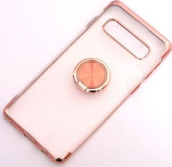 Teknolojik Reyon Samsung Galaxy S10 Plus Kılıf Yüzüklü Dört Köşe Manyetik Model - Image 1