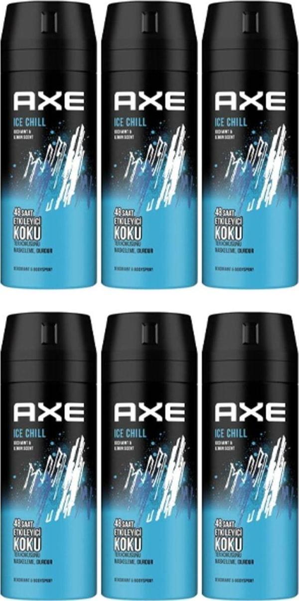 Axe 6'Lı Erkek Deodorant Sprey Ice Chill 150 Ml - Image 1