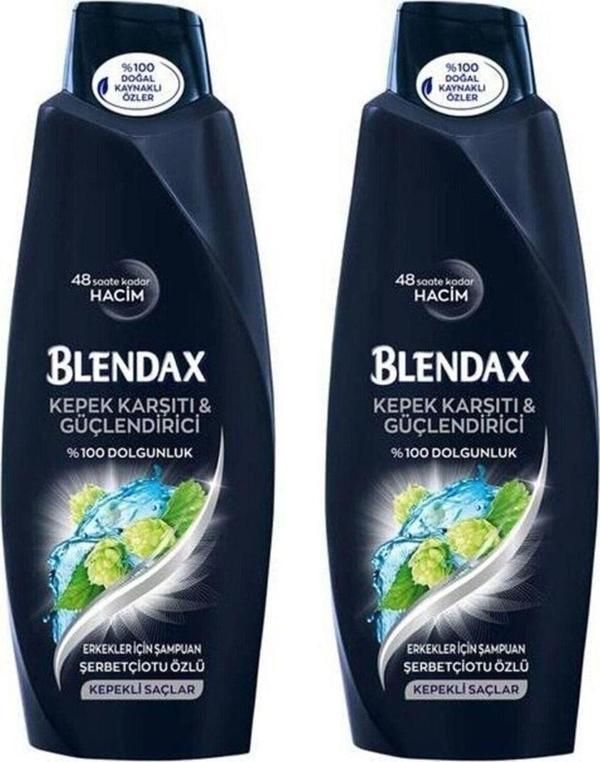 Blendax Men Kepeğe Karşı Etkili Doğal Kil Özlü Şampuan 500 Ml 8690572805695 (2 Adet) - Image 1