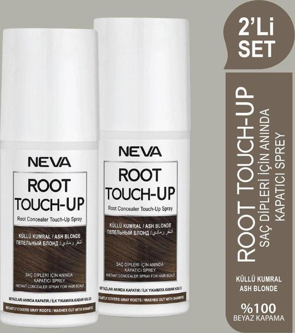 Root Touch-Up 2'Li Set Küllü Kumral Saç Dipleri İçin Anında Kapatıcı Sprey 75Ml - Image 1