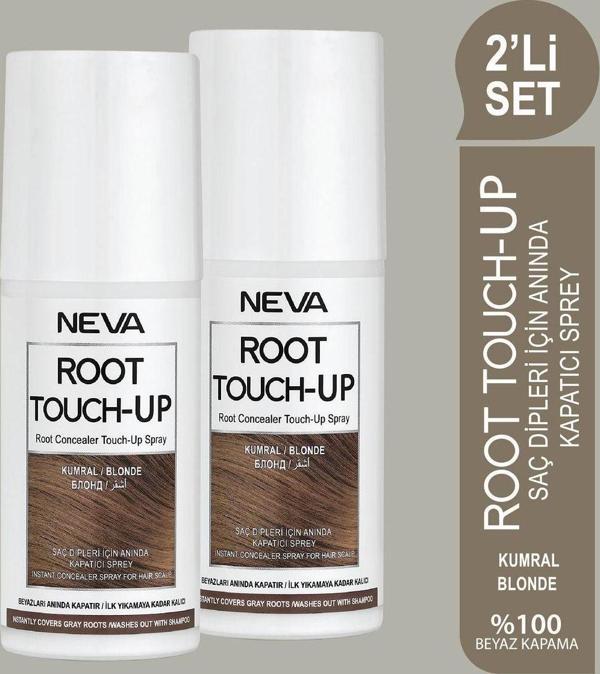 Root Touch-Up 2'Li Set Kumral Saç Dipleri Için Anında Kapatıcı Sprey 75Ml - Image 1