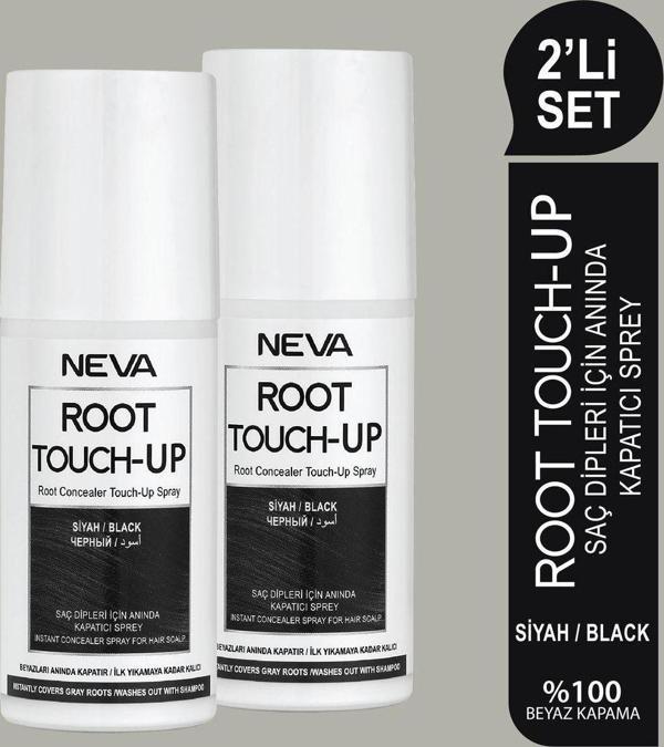 Root Touch-Up 2'Li Set Siyah Saç Dipleri Için Anında Kapatıcı Sprey 75Ml - Image 1