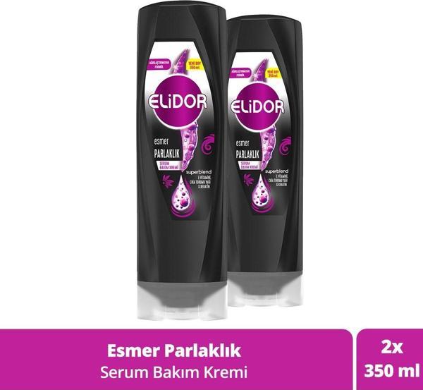 Elidor Serum Saç Bakım Kremi Esmer Parlaklık E Vitamini Chia Tohumu Yağı Keratin 350 Ml X2 - Image 1