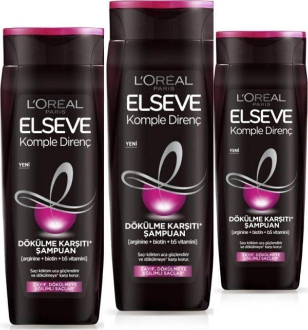 Elseve Komple Direnç Karşıtı Şampuan 3*550 Ml - Image 1