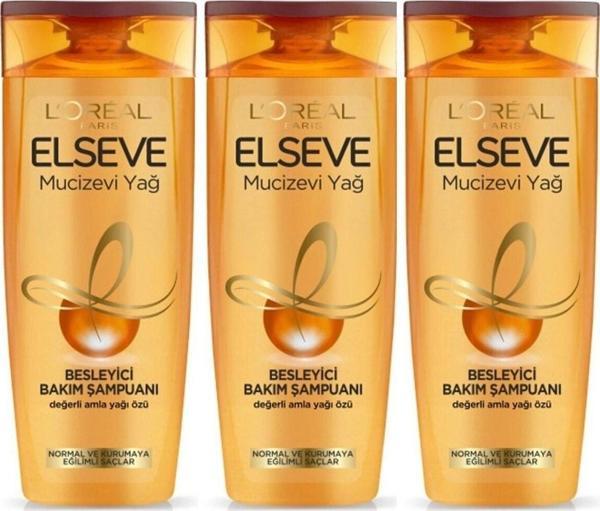 Elseve Şampuan 450 Ml Mucizevi Yağ Yeni 3600524065348 (3 Adet) - Image 1