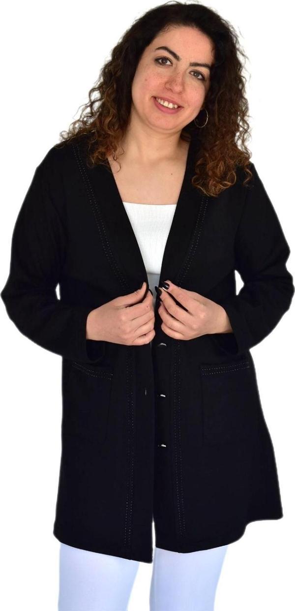 Kadın Anne Mevsimlik Düğmeli Cepli Hırka BGL-ST04313 - Image 1