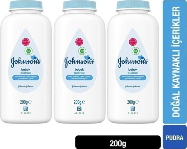 Johnson'S Baby Bebek Pudrası 200Gr 3'Lü Set - Image 1