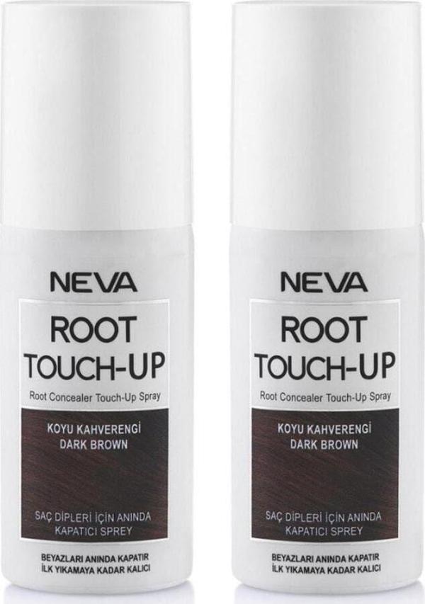 Root Touch-Up Neva Root Touch Up Kapatıcı Sprey 75 Ml Koyu Kahve 2 Adet - Image 1